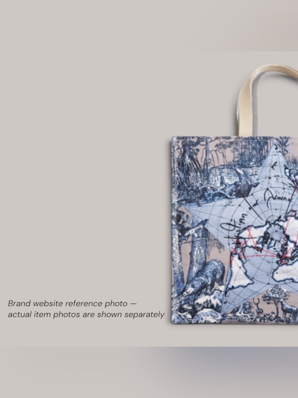 Dior GWP Beauty Toile de Jouy Tote Bag with box